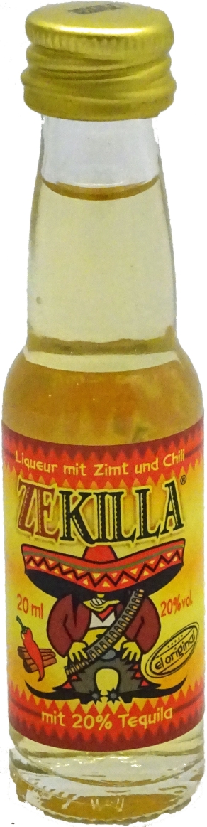 Zekilla Tequilalikör Portionen