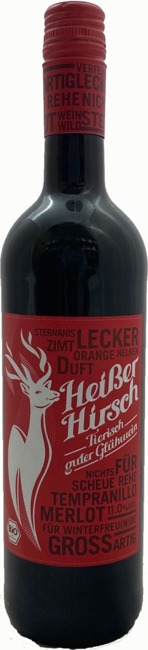 Heisser Hirsch Glühwein rot