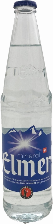 Elmer Blau mit Co2 Glasflasche